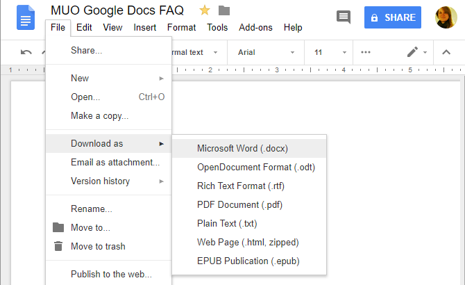 Download Google Docs