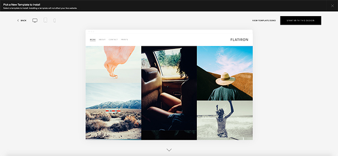 De beste Squarespace-sjablonen Flatiron