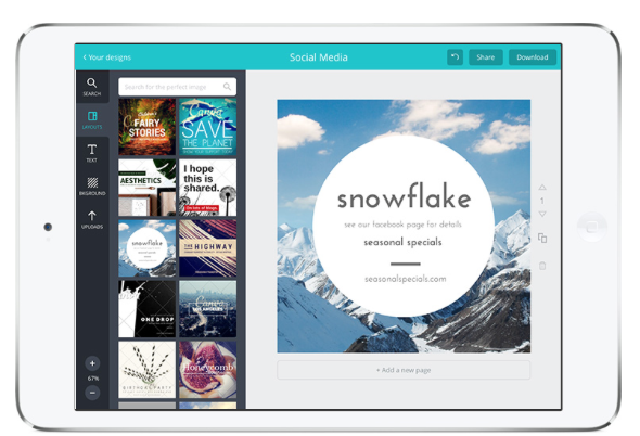 Canva iPad-app | Ontwerp met de Canva iPad-app Safari Today om 11 53 31 AM