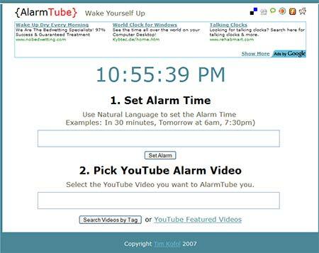 AlarmTube - Online wekker