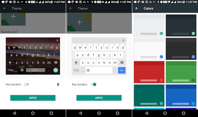 gboard thema