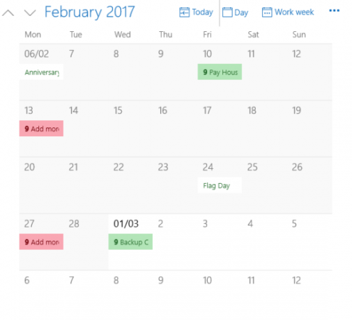 Geef uw Windows 10-kalender een boost met deze gids Windows Calendar-app Maandelijkse weergave 549x500