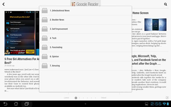 flipboard voor Android-tablet