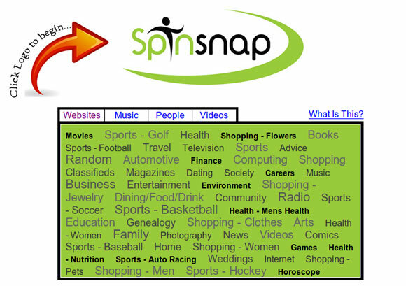 spinsnap - stumbleupon alternatief