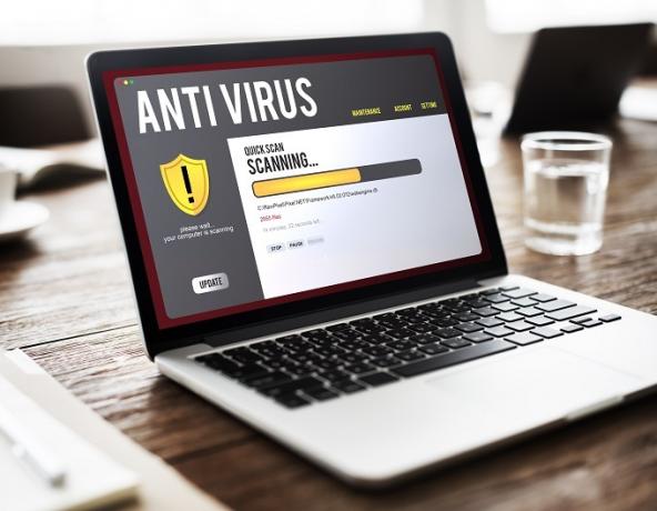 antivirusscan op laptop