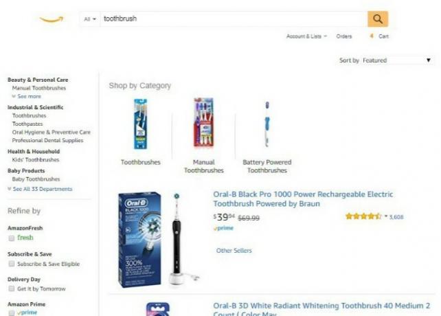 Amazon Lite verwijdert ongewenste advertenties en banners van Amazon