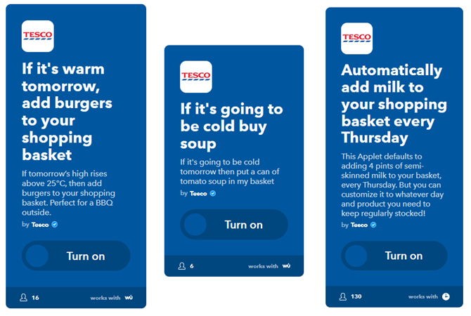 ifttt bedriegt online deals tesco