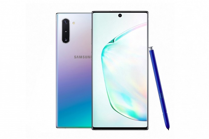 Samsung Galaxy Note 10 met stylus