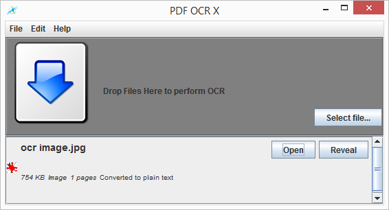 PDF OCR-interface