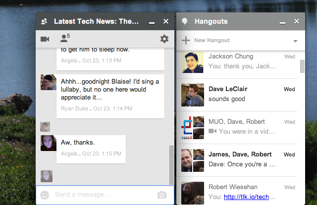 Iemand heeft eindelijk Google Hangouts beter gemaakt op Chrome-chats voor hangouts op desktop