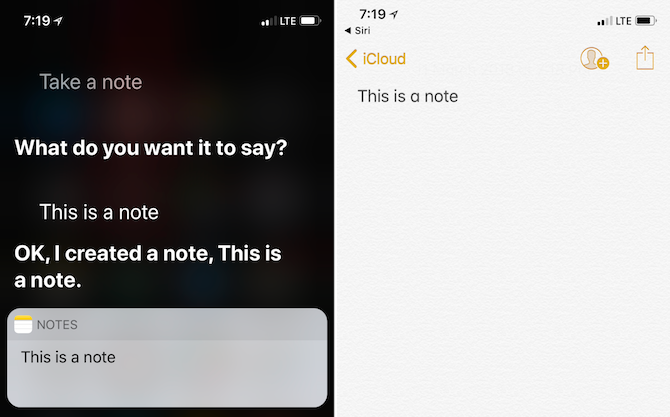 Functies van Apple Notes - Vraag Siri