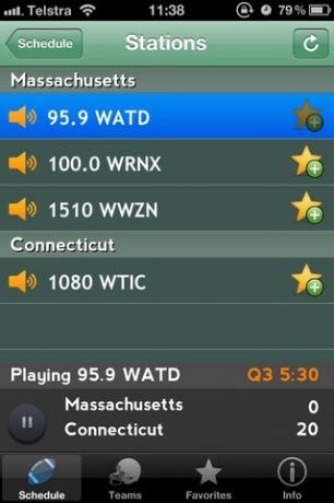 Begin het voetbalseizoen met College Football Radio & Live Scores voor iOS [Giveaway]-stations xn