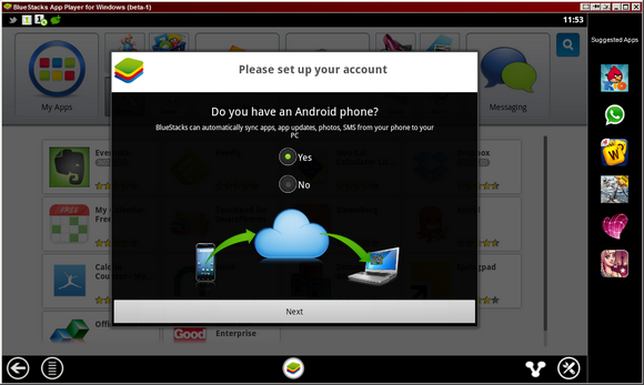 BlueStacks laat je Android ervaren vanaf de computer bs1