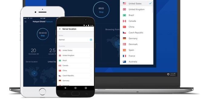 Hotspot Shield op verschillende apparaten