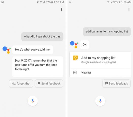 Google Assistent herinneringen boodschappenlijst