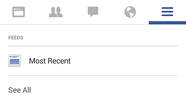 Android Facebook Meest recent