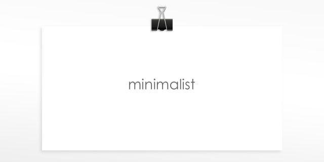 minimalistisch