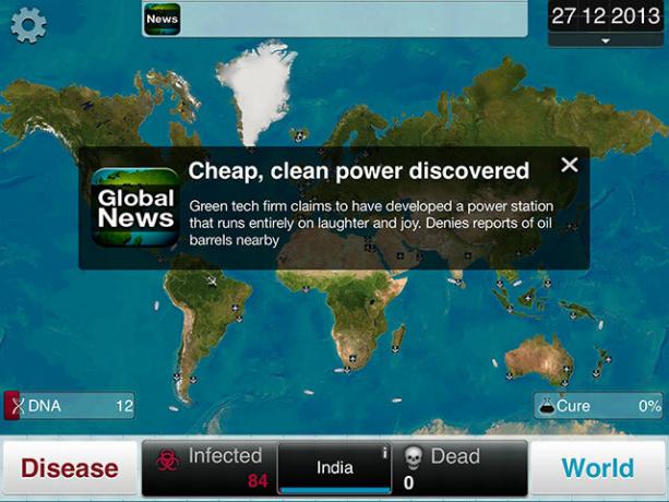 Kies een ziekte en vernietig de mensheid in Plague Inc. komedie