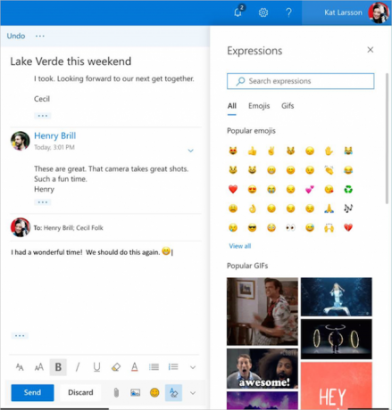 Hoe de nieuwe bèta van Outlook.com Outlook GIF's te ontgrendelen