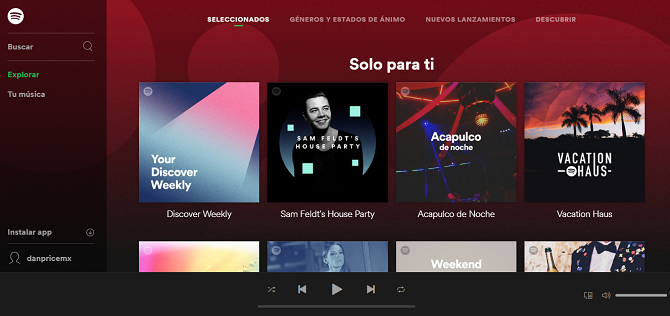 Alles mis met de nieuwe Spotify Web Player spotify web player homescreen 670x316