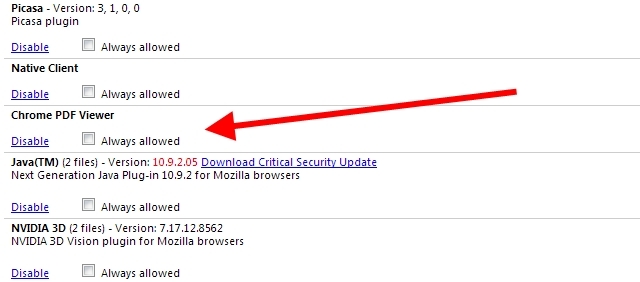 Chrome-PDF-Viewer-Enable-Plugin