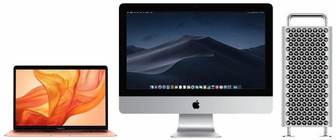 MacBook-, iMac- en Mac Pro-computers