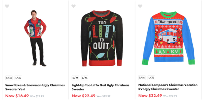 Party City Ugly Christmas Sweaters