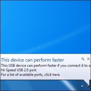 USB-snelheidsfout