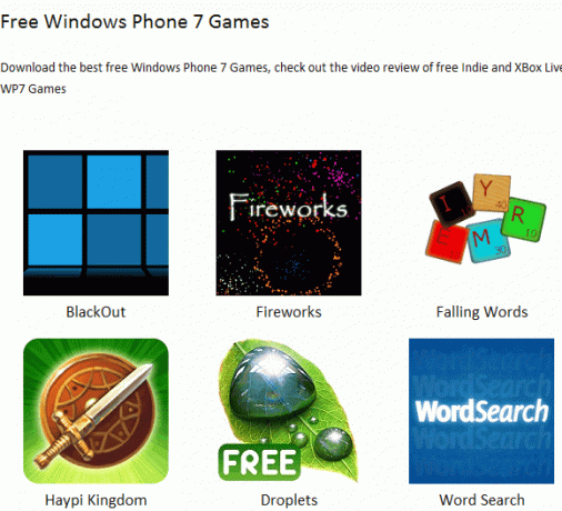 Windows Phone 7 spellen