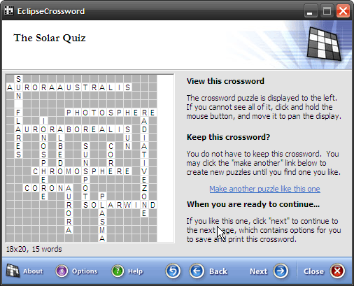 Ontwerp uw eigen kruiswoordpuzzels (Windows) 6 kruiswoordraadselvoorbeeld