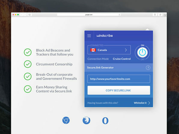 Hoe u uw internetprivacy kunt beschermen met Windscribe VPN windscribe 1