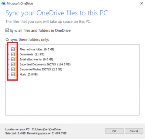 onedrive synchronisatiemappen windows 10