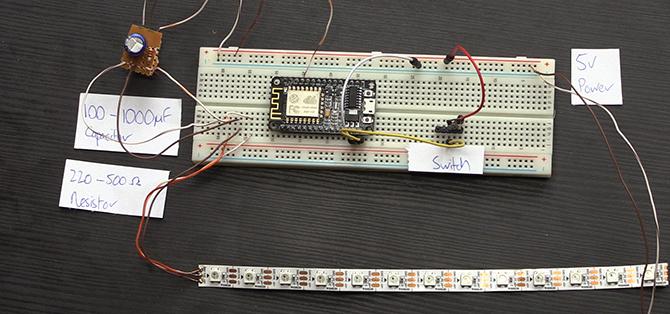 breadboard instellen