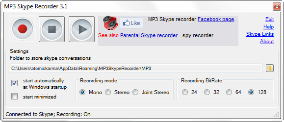 skype-interface aanpassen