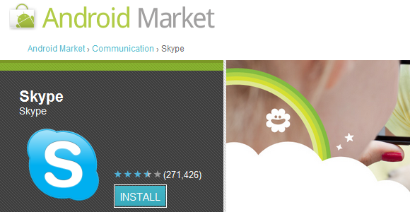 skype voor Android