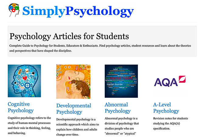 Eenvoudige psychologie-website