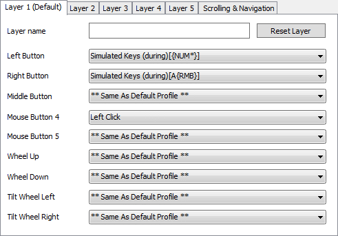 X-muisknopbediening