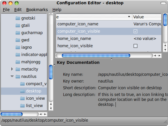 Hoe Home, Computer, Trash-pictogrammen op Ubuntu Desktop gconftool te plaatsen