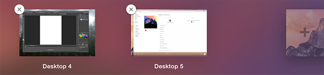 Meerdere desktops gebruiken in Mac OS X newdesktop