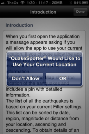 Quake Spotter - Een eenvoudig te gebruiken manier om aardbevingen te volgen [iOS, betaalde apps gratis] QuakeSpotter01