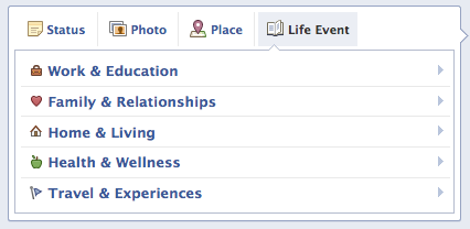 Een paar dingen die je misschien niet weet over de tijdlijn [Wekelijkse Facebook-tips] Facebook Add Life Event