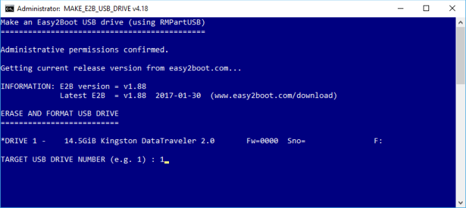 Hoe maak je een opstartbare multiboot USB voor Windows en Linux Easy2Boot USB Creator