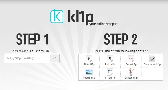 Gebruik uw toetsenbord om notities te maken: 10 websites voor snelle notities kl1p startpagina stappen