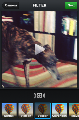 Instagram videofilter