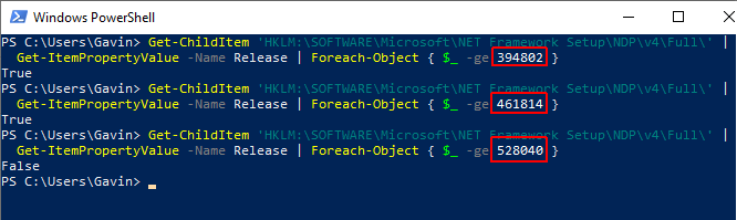 net framework powershell-opdracht