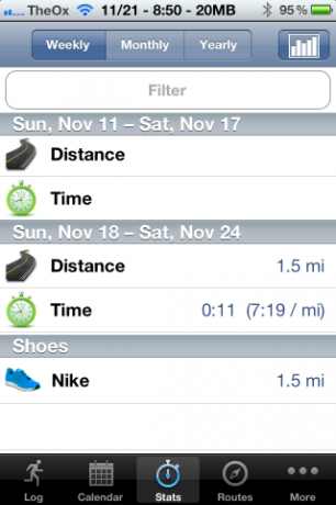 Runner's Log maakt het gemakkelijk om je runs bij te houden [iOS, tijdelijk gratis] 2012 11 21 08