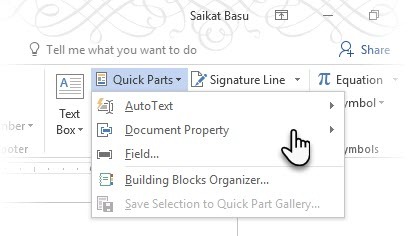 Professionele rapporten en documenten maken in Microsoft Word Quick Parts-categorieën