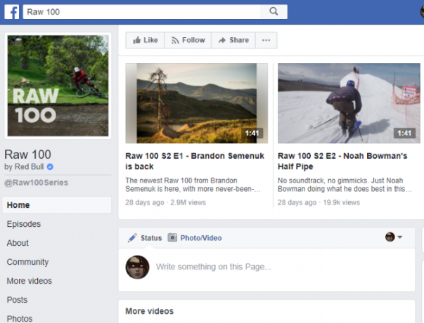 facebook bekijk afleveringen van series