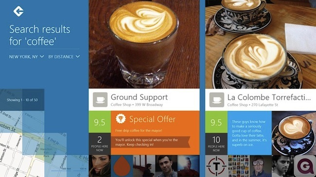 5 geweldige officiële Windows 8 & RT-apps die u misschien nog niet hebt gezien Windows 8 Foursquare