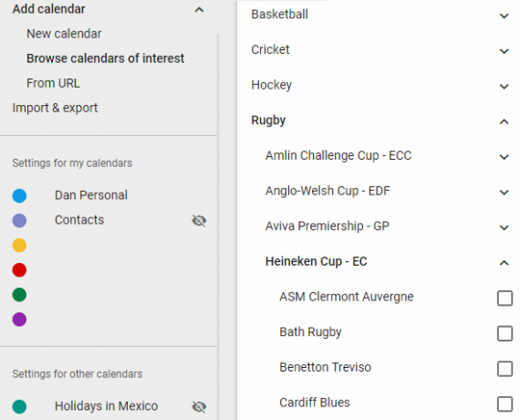 Hoe sportarmaturen te downloaden voor Google Agenda Google Calendar Sportteams